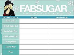 Free Holiday Gift Organizer Download