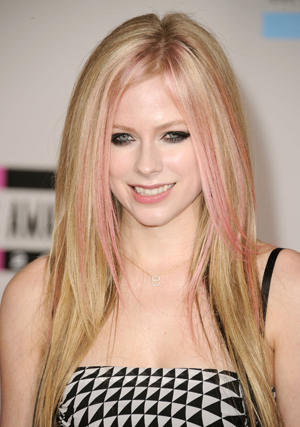 Avril Lavigne at American Music Awards in 2010