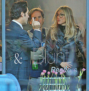 Pictures of Jennifer Aniston With Paul Rudd Shooting Wanderlust in NYC