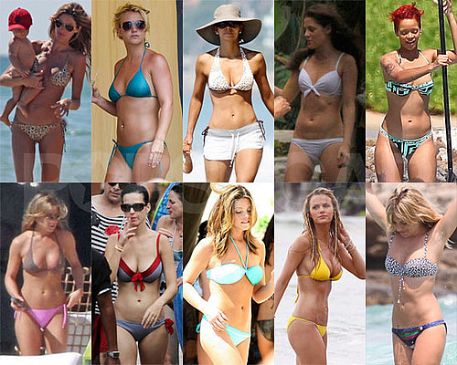 Pictures of Celebrities in Bikinis Including Kristen Stewart, Halle Berry, Jennifer Aniston, Katy Perry, Gisele Bundchen, More
