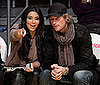 Pictures of Kim Kardashian With Gabriel Aubry at a Lakers Game