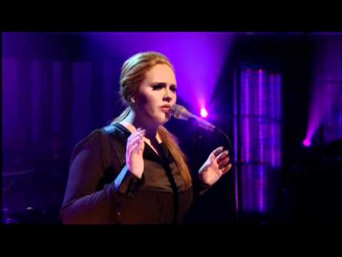 UK musical star Adele performs with Jools Holland on piano