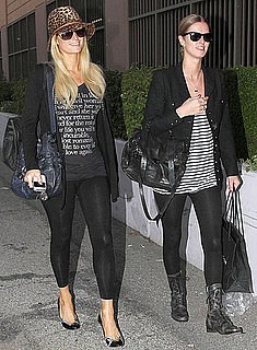 Pictures of Paris Hilton and Nicky Hilton Shopping in West Hollywood
