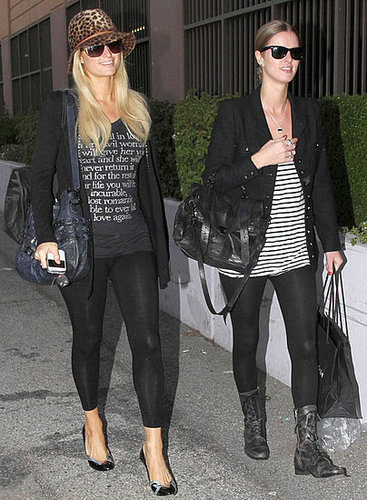 Pictures of Paris Hilton and Nicky Hilton Shopping in West Hollywood