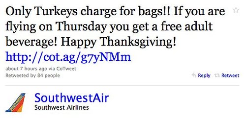 Free Drinks on Southwest