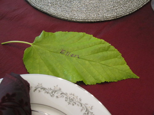 Fast Thanksgiving Placecards Idea