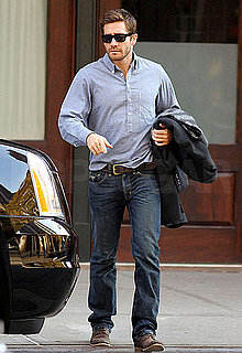 Pictures of Jake Gyllenhaal Buttoning Up For His Big Weekend