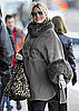 Pictures of Jessica Simpson Wearing a Big Gray Coat in NYC