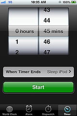 Set the iPhone Sleep Timer
