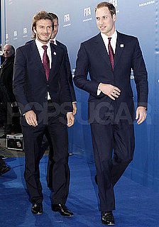 Pictures of David Beckham and Prince William at World Cup Bid in Zurich
