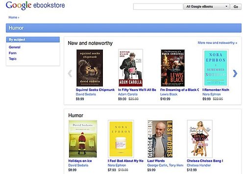 New Google eBookstore
