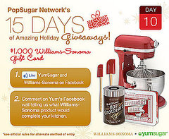 YumSugar and Williams Sonoma Holiday Giveaway