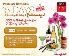 Win $100 to PopSugar's FreshGuide For 5 Lucky Winners!