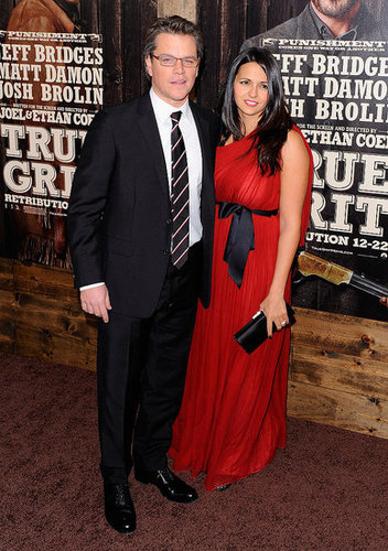 Matt Damon Brings Luciana to Her First Post-Baby Red Carpet at True Grit NYC Premiere Matt Damon Brings Luciana to Her First Post-Baby Red Carpet at True Grit NYC Premiere