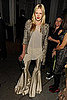 Socialite Actress Byrdie Bell Wears Bell-Bottoms to Winter Wonderland Ball in New York City