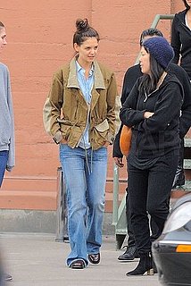 Pictures of Katie Holmes Leaving a Meeting With Jeanne Yang