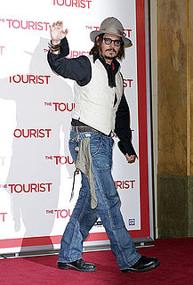 Pictures of Johnny Depp at the Rome Premiere of The Tourist