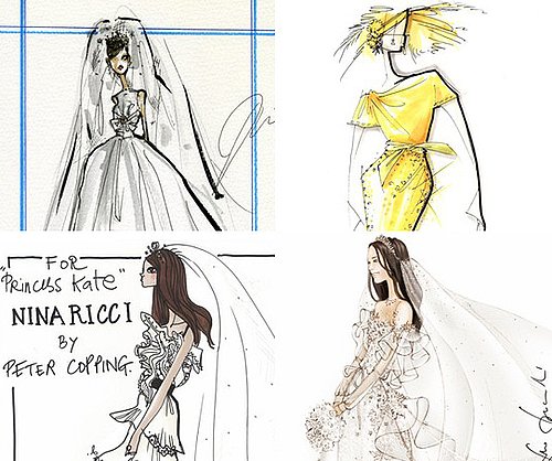 Kate Middleton Wedding Dress Sketches Revealed and Other Fashion News