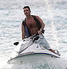 Pictures of Simon Cowell Jet Skiing Shirtless in the Caribbean