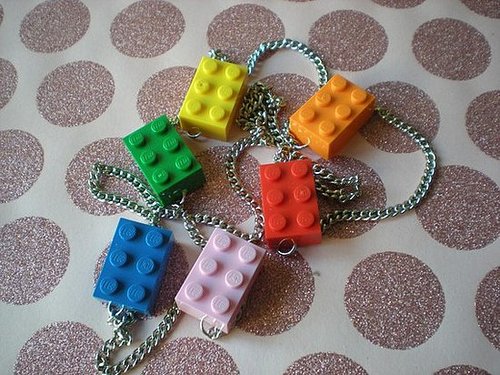 Lego Rainbow Long Necklace ($14)