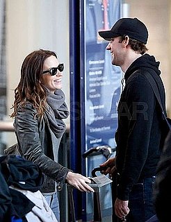 Pictures of John Krasinski and Emily Blunt Leaving LAX For Boston