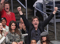Pictures of Penelope Cruz, Javier Bardem, Cameron Diaz, Kanye West and More at Lakers Game on Christmas 2010-12-26 09:46:28