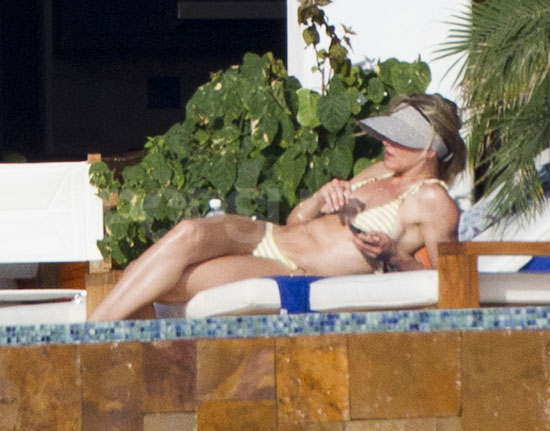 Cameron Diaz Lounges in Her Bikini With A Rod in Mexico Cameron Diaz Lounges in Her Bikini With A Rod in Mexico