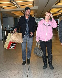 Pictures of Britney Spears and Jason Trawick at JFK Airport