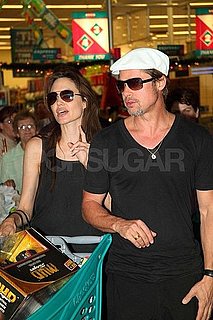 Pictures of Angelina Jolie and Brad Pitt in Namibia for Christmas