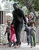 Pictures of Heidi Klum, Seal, Leni, Lou, Johan, and Henry Samuel at a Park in Beverly Hills