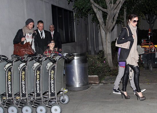 Pictures of David and Victoria Beckham Arriving at LAX After Christmas Pictures of David and Victoria Beckham Arriving at LAX After Christmas