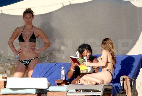 Pictures of Cindy Crawford and Bar Refaeli Together in Bikinis in Cabo