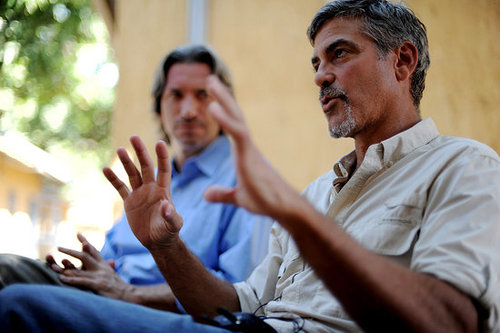 Pictures of George Clooney With a Goatee in Sudan