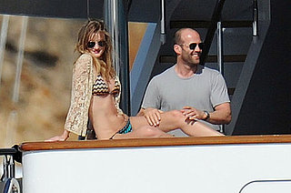 Pictures of Rosie Huntington-Whiteley in a Bikini Making Out on a Yacht With Jason Statham