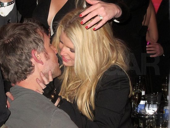 jessica simpson and eric johnson. Pictures of Jessica Simpson and Eric Johnson Kissing on New Year's
