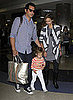 Pictures of Jessica Alba and Cash Warren With Honor at LAX