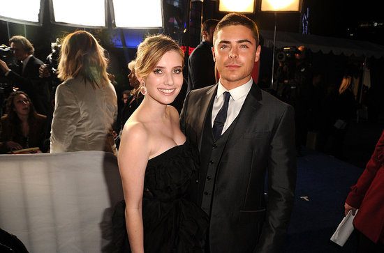 Zac Efron Strikes a Pose With Emma Roberts at the People's Choice Awards Zac Efron Strikes a Pose With Emma Roberts at the People's Choice Awards