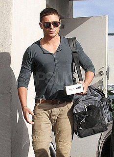 Pictures of Zac Efron at Vanessa Hudgens's House in LA