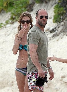 Pictures of Victoria's Secret Model Rosie Huntington-Whiteley in a Bikini While in Anguilla With Shirtless Jason Statham