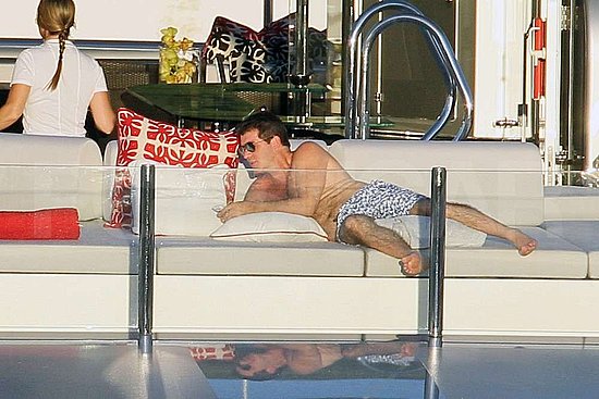 Simon Cowell Laps Up His Luxurious Life Shirtless on a Yacht Simon Cowell Laps Up His Luxurious Life Shirtless on a Yacht
