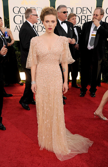 Scarlett Johansson Sparkles in Elie Saab on First Post-Split Red Carpet Scarlett Johansson Sparkles in Elie Saab on First Post-Split Red Carpet
