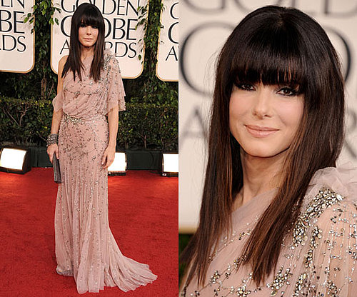 Sandra Bullock in Jenny Packham at 2011 Golden Globe Awards