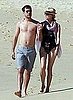 Pictures of Shirtless Joshua Jackson and Diane Kruger in Panther Swimsuit on Holiday in Cabo