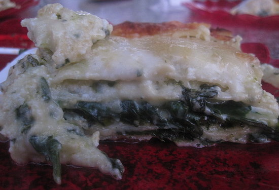 Pesto Spinach Lasagna
