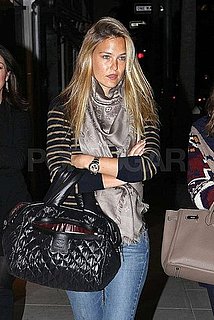 Pictures of Bar Refaeli Shopping at Giussepe Zanotti in Beverly Hills With a Friend