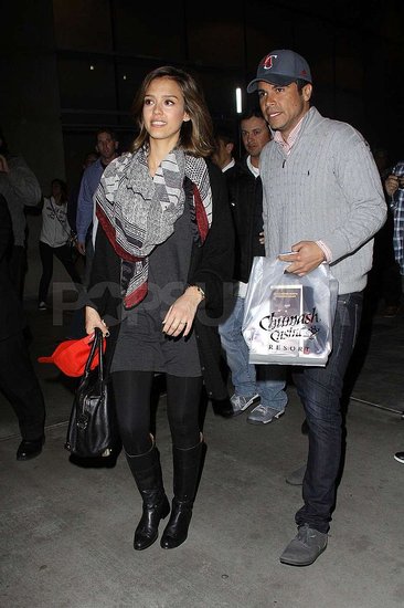 Pictures of Jessica Alba and Cash Warren at a Clippers Game in LA