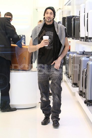 Pictures of Adrien Brody Shopping in LA