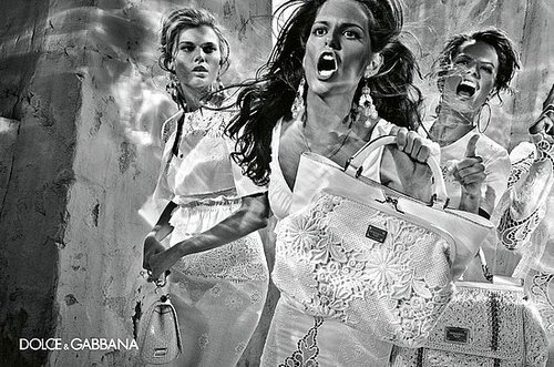 Photos of Alessandra Ambrosio, Izabel Goulart, Maryna Linchuk, and Isabeli Fontana in Dolce & Gabbana Spring 2011 Ad Campaign