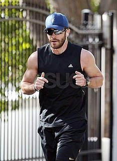 Pictures of Jake Gyllenhaal Running in a Tank Top