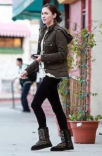 Pictures of Megan Fox and Kassius Green Stopping For Lunch at an Organic Cafe
